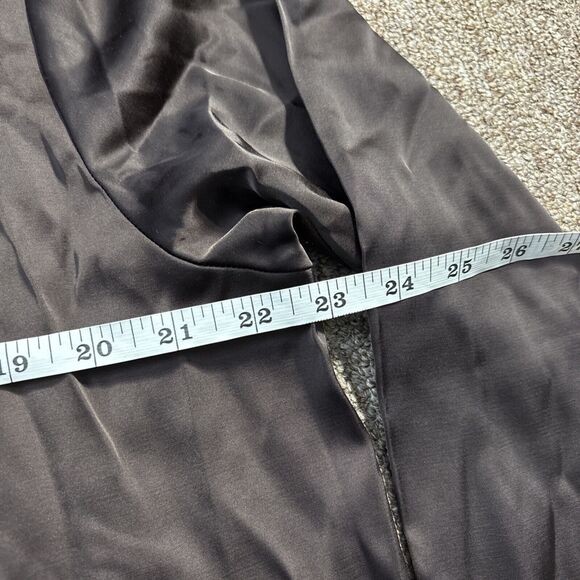 New Abercrombie Fitch Shirt Women Viscose/Poly L Button Up Pocket Blouse $70 NWT - Picture 3 of 9